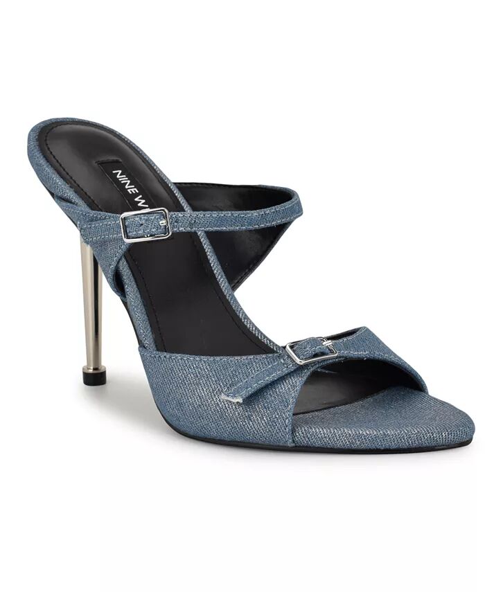 Женские босоножки Reida с открытым носком Nine West, серебряный