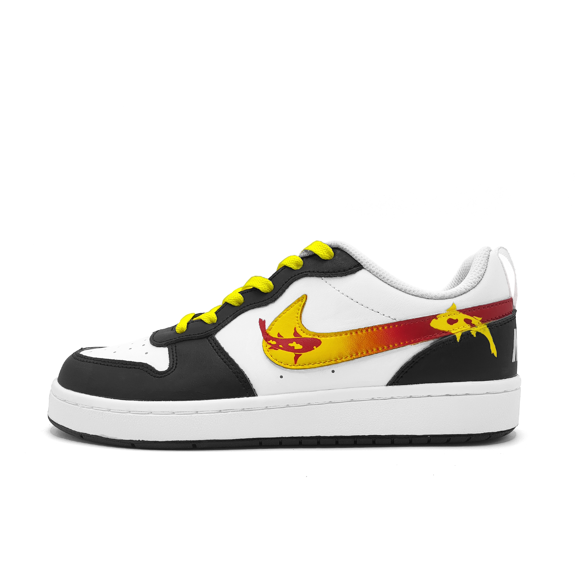 

Nike Кроссовки для скейтбординга Court Borough Pole Slip, легкие, с амортизацией, красные, желтые, подростковые