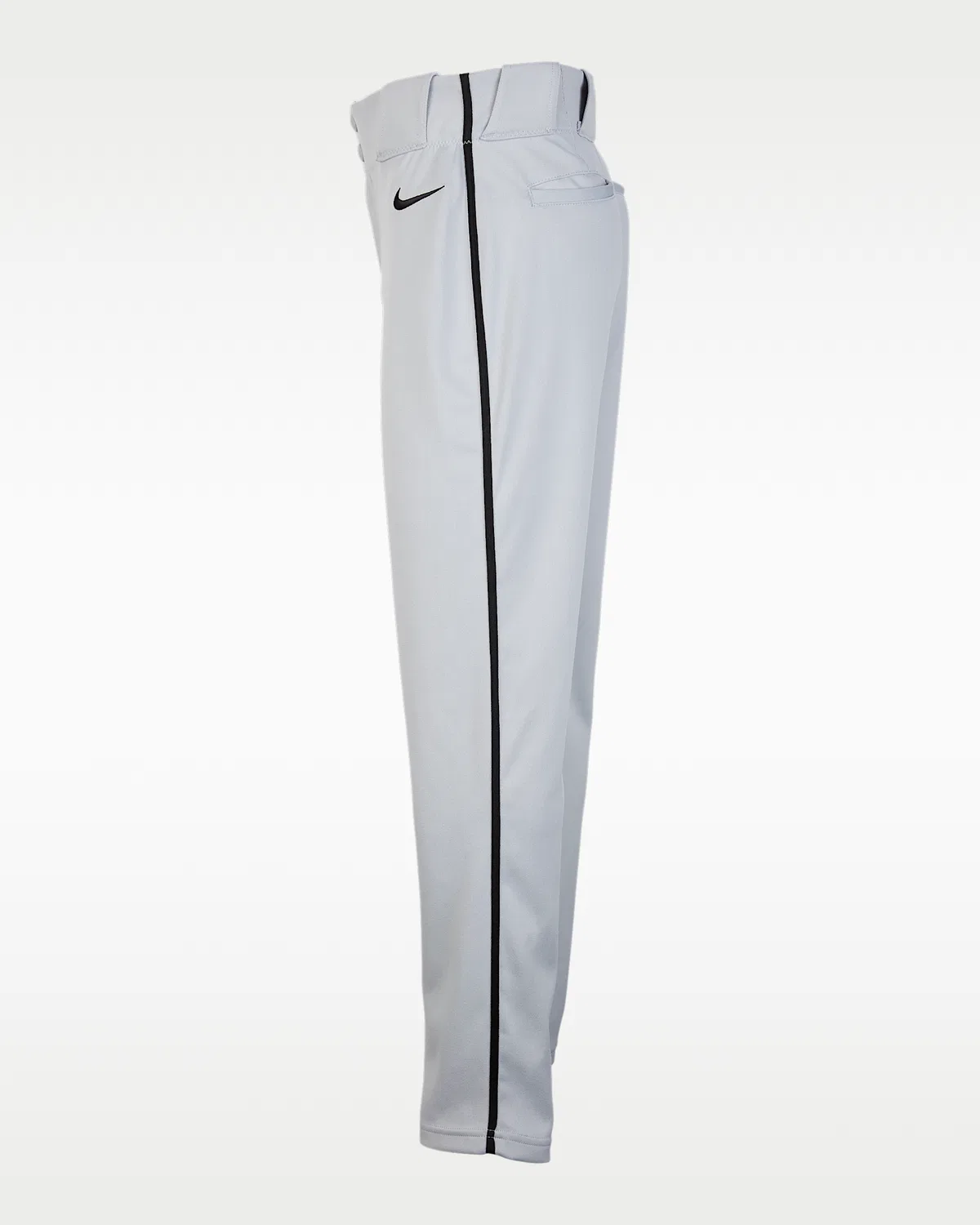Детские бейсбольные штаны с кантом Nike Vapor Select 2, Wolf Grey/Black/Black — фото 3