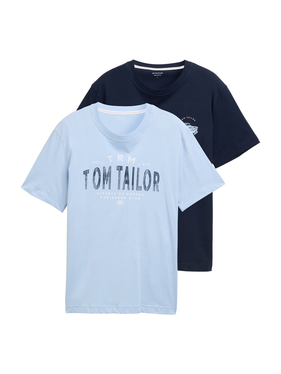 

Рубашка TOM TAILOR, темно-синий/светло-синий