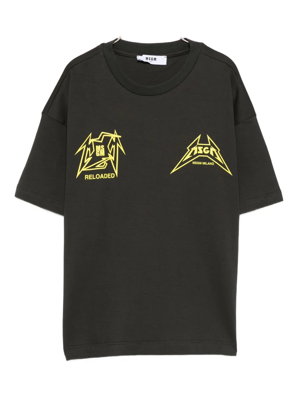 

Футболка с графическим принтом MSGM Kids, черный