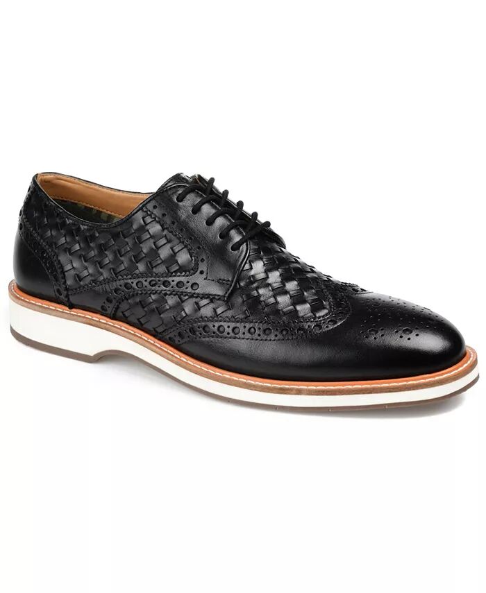 

Мужские туфли Radcliff Woven Wingtip Derby Thomas & Vine, черный