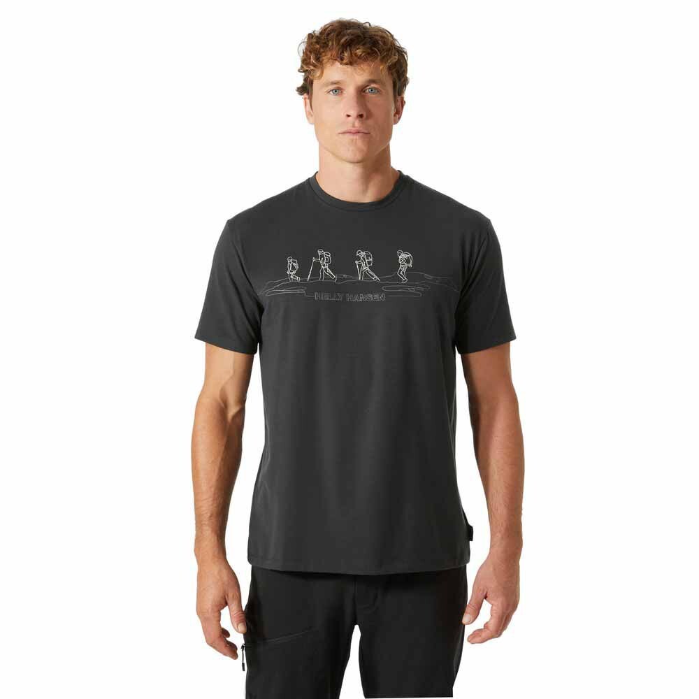 

Футболка с коротким рукавом Helly Hansen Skog Recycled Graphic, черный