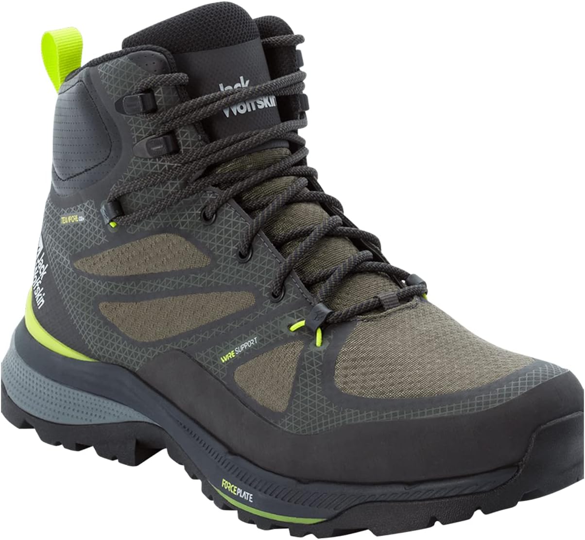 

Мужские ботинки Jack Wolfskin Force Striker Texapore Mid M, темно-зеленый