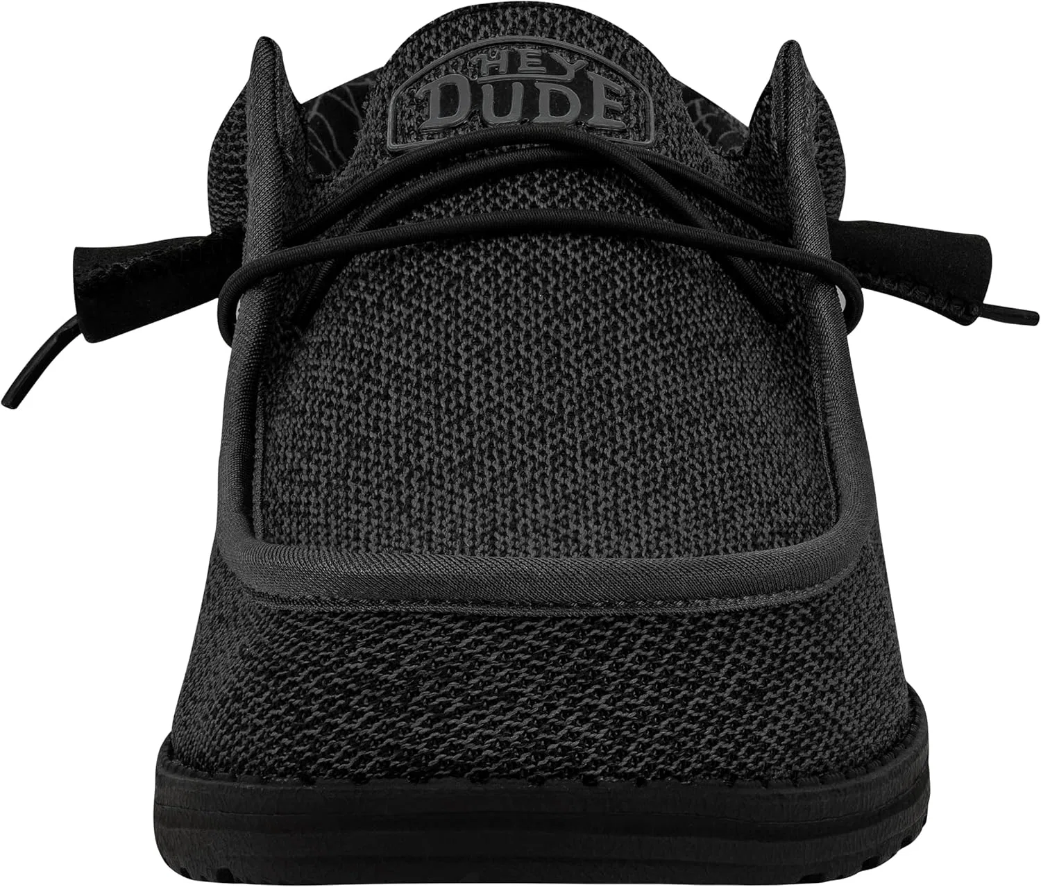 Мужские туфли HEYDUDE Wally SoxMoc с раздельными пальцами, Micro Total Black — фото 3