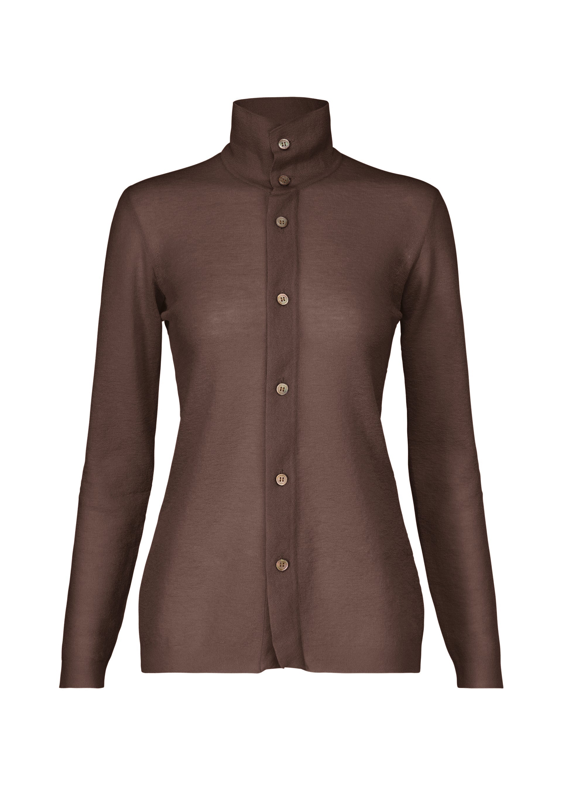

Рубашка knit shirt Issey Miyake, коричневый