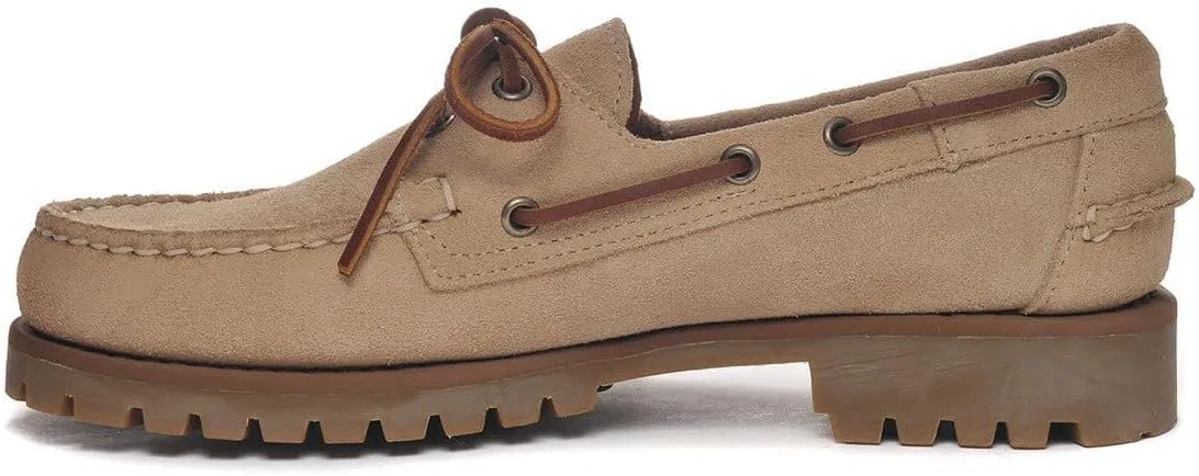 Лоферы замшевые Sebago Ranger, Beige Camel — фото 2