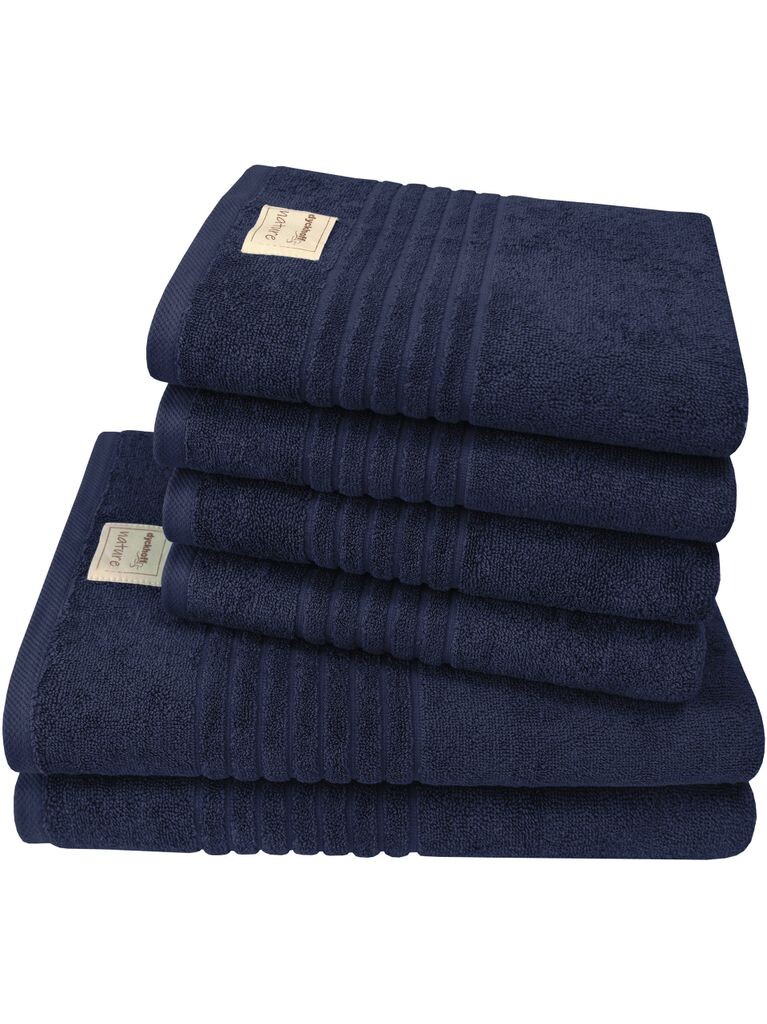 

Dyckhoff Nature Marine 4 полотенца для рук 50 x 100 см, 2 полотенца для душа 70 x 140 см, синий