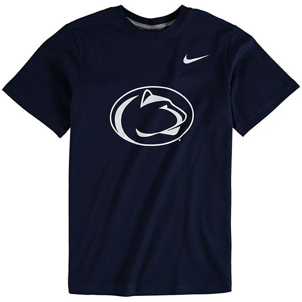 

Футболка Youth navy Penn State Nittany Lions с хлопковым логотипом Nike