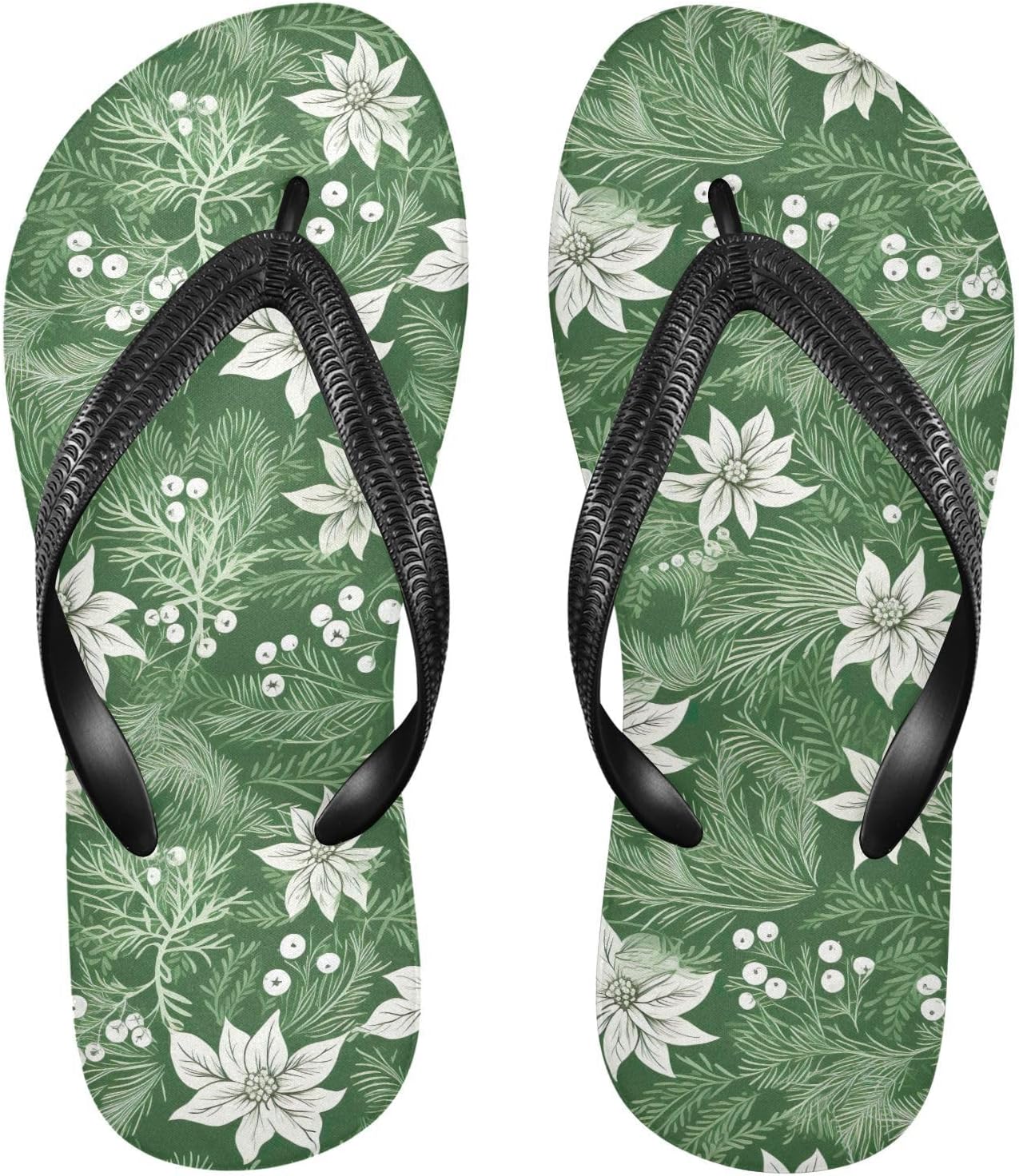 

Женские и мужские шлепанцы SPRIPORT с белым цветком, тонкие, удобные, повседневные сандалии на танкетке с амортизирующей стелькой и нескользящей резиновой подошвой, для прогулок на улице, пляжа и лета