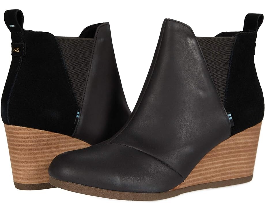 

Ботинки TOMS Kelsey, цвет Black Leather/Suede