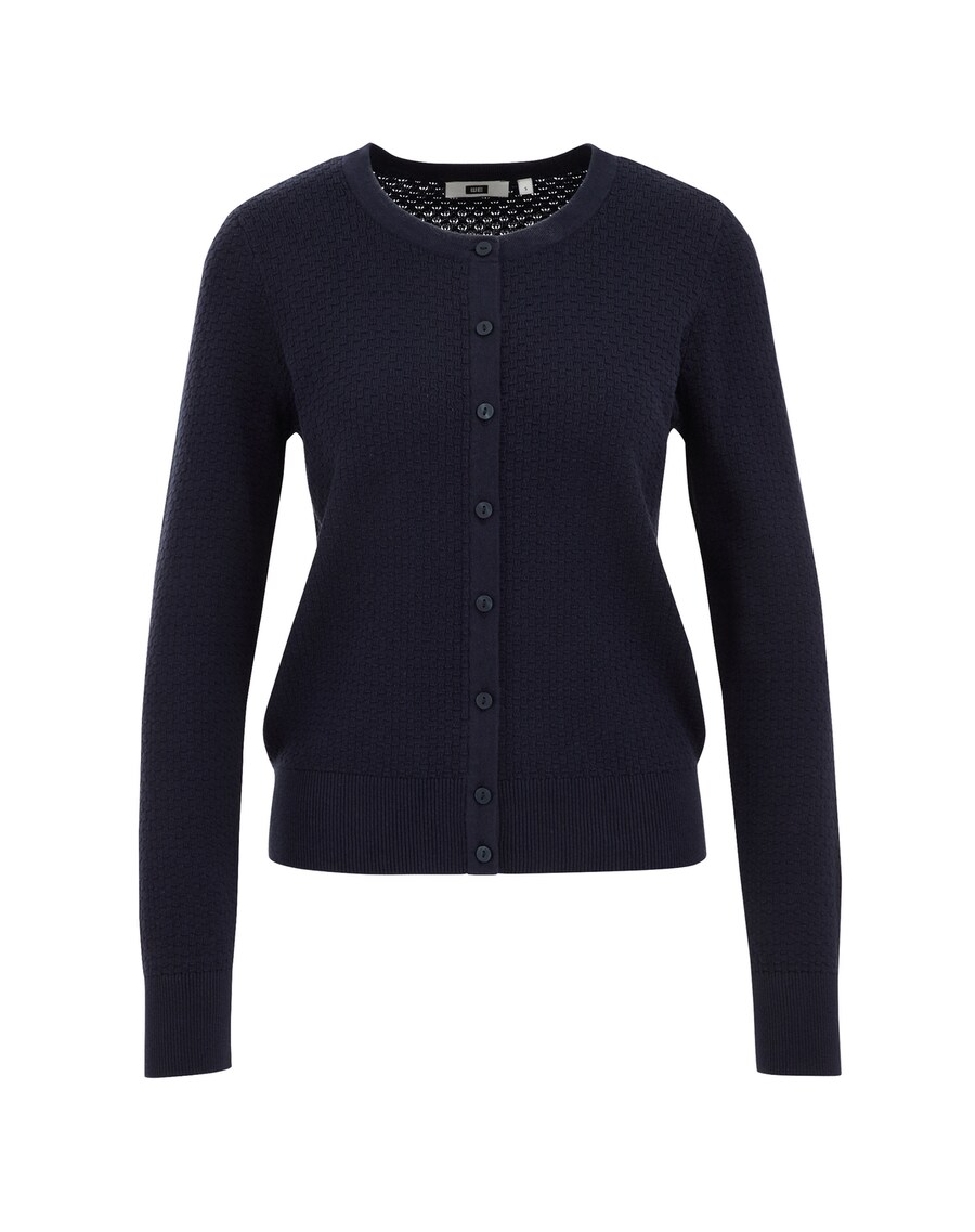 

Вязаный кардиган WE Fashion Knit Cardigan, темно-синий