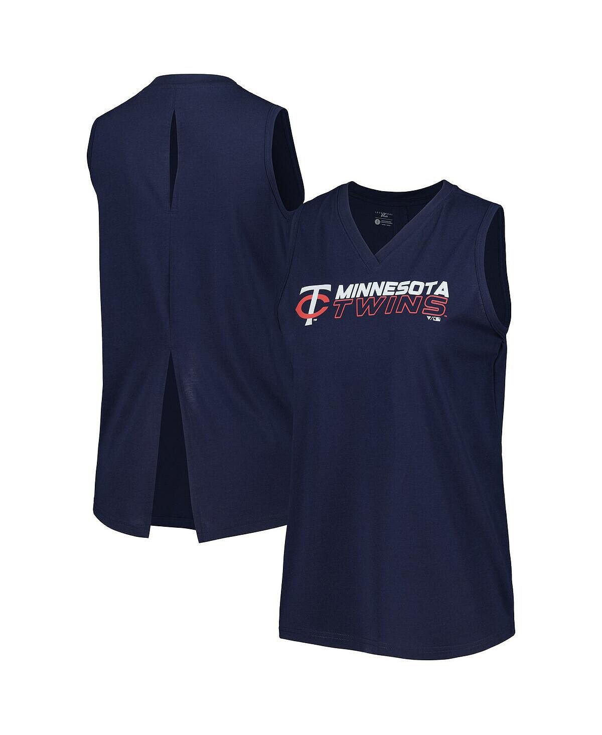 

Женская темно-синяя майка Minnesota Twins Paisley Chase с V-образным вырезом LevelWear, темно-синий