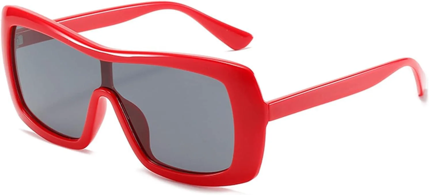 

Модные солнцезащитные очки для уличной стрельбы в конфетных тонах, 2026 год, большие оправы, для мужчин и женщин (Цвет: G, Размер: Средний) MTZJH, One Color