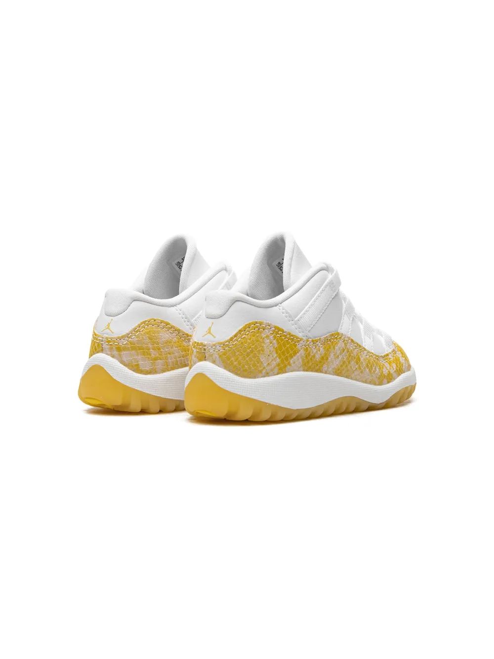 Кроссовки Air Jordan 11 Low Yellow Snakeskin Jordan Kids, белый — фото 3