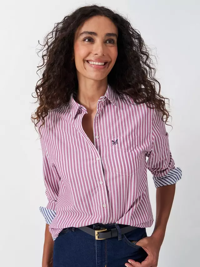 

Рубашка Crew Clothing Stripe Poplin, разноцветный