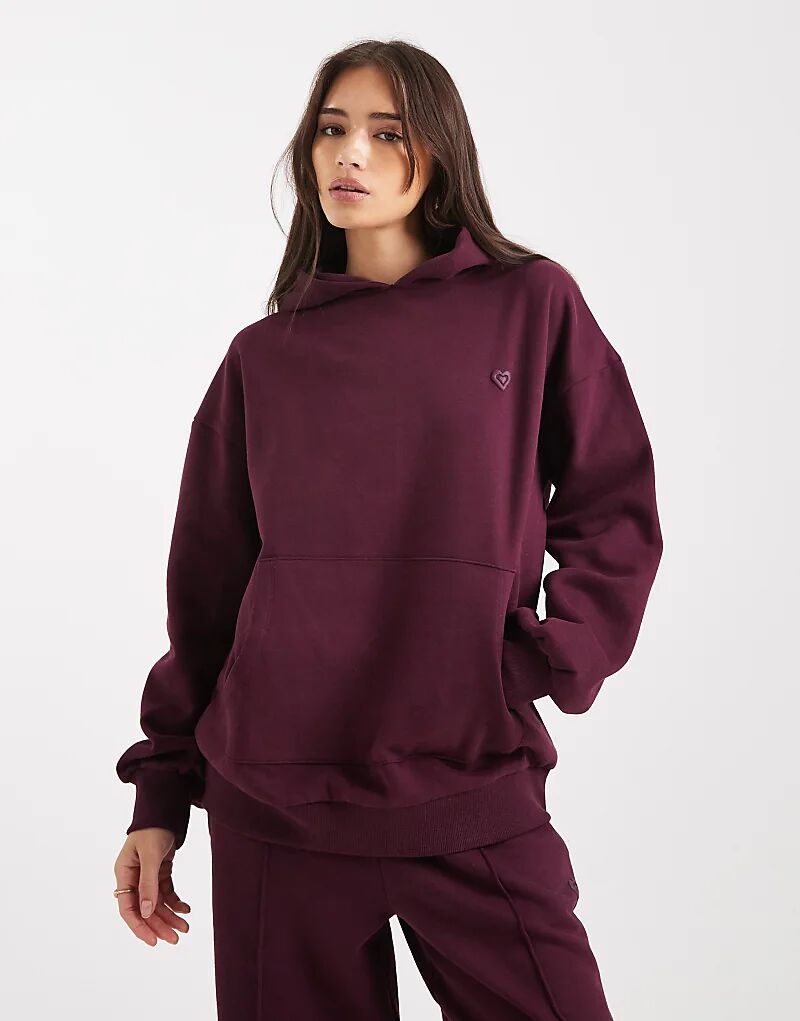 

Толстовка Miss Selfridge свободного кроя в сливовом цвете