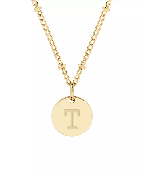 

Подвеска Madeline с инициалом, покрытая 14-каратным золотом Brook & York, gold-t