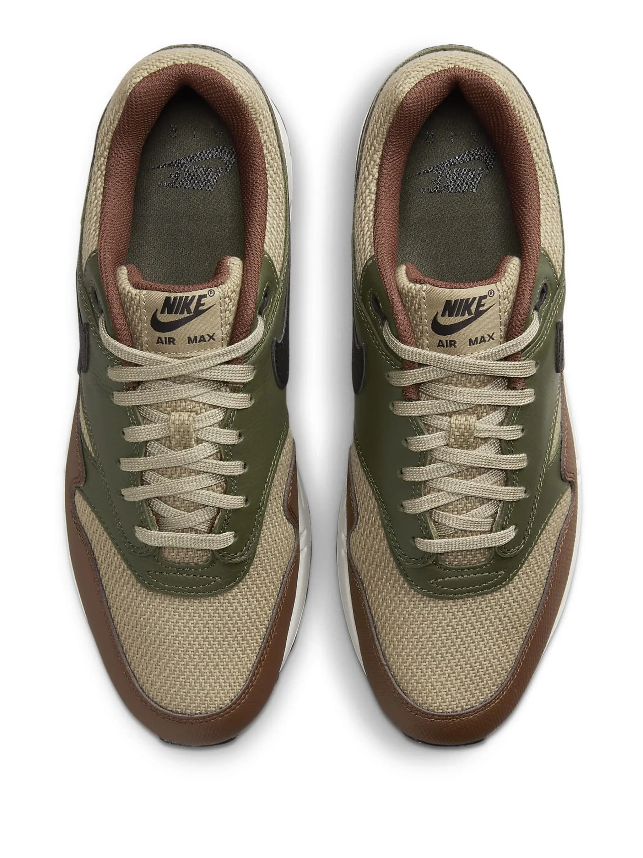Кроссовки Air Max 1 Neutral Olive Nike, бежевый — фото 2