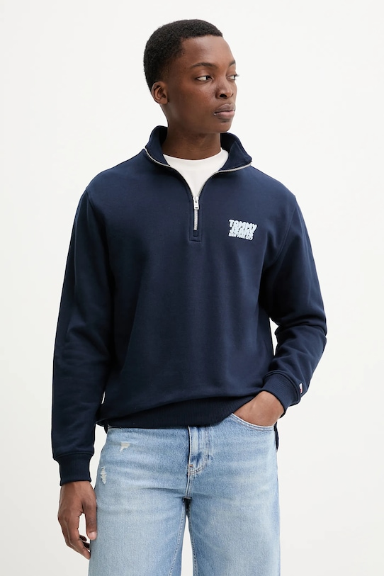 

Хлопковая толстовка Tommy Jeans, темно-синий