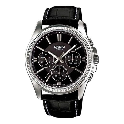 

Часы CASIO Waterproof Quartz Mens Black Analog, черный