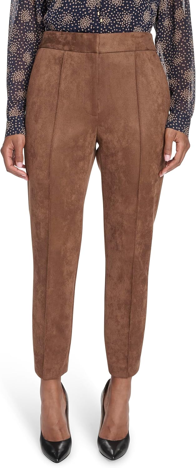 

Женские брюки Tommy Hilfiger из искусственной замши и веганской замши, Cognac