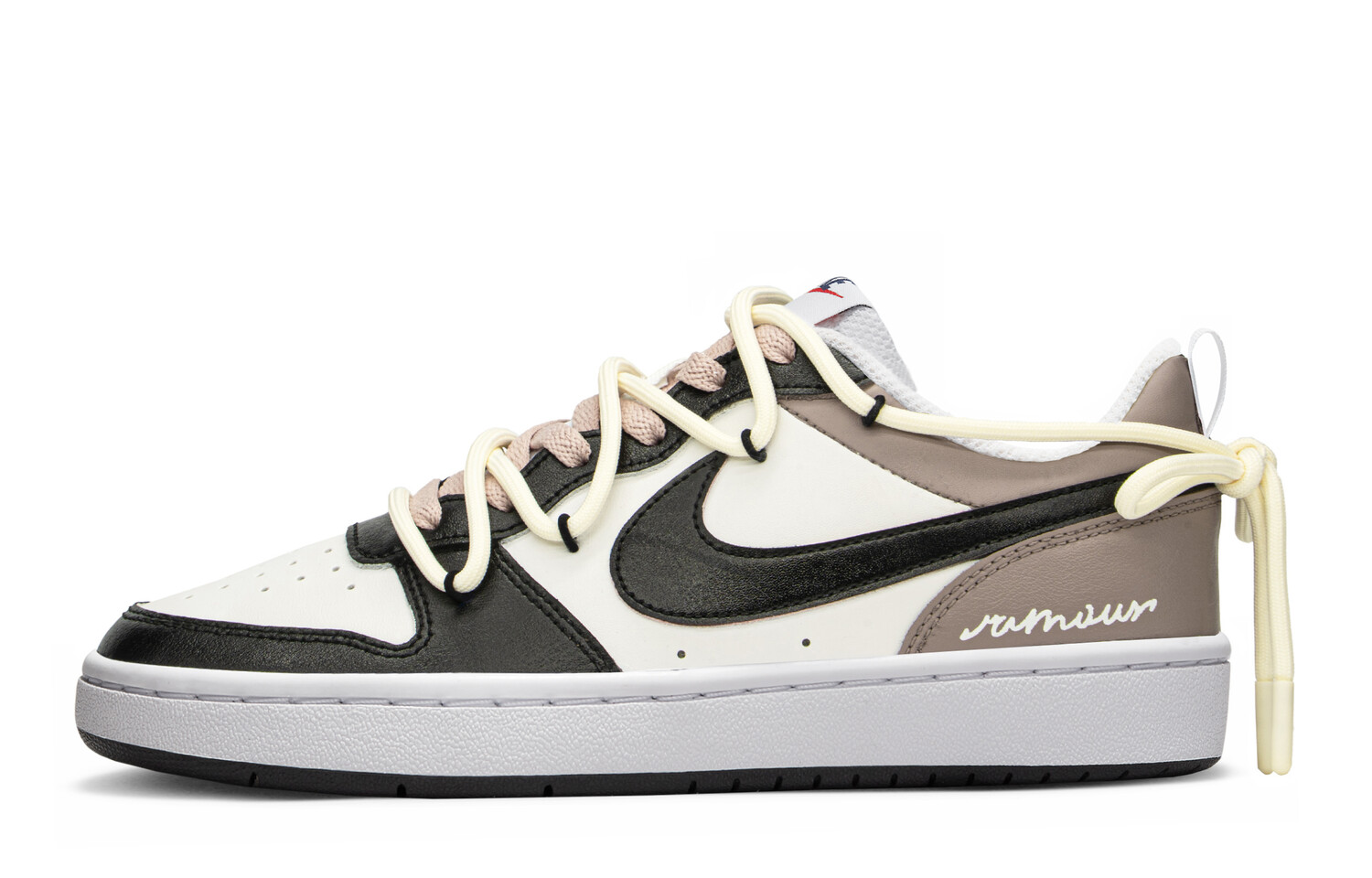 

Кроссовки Nike Court Borough Series Skateboard Shoes Women's Low-Top Brown Beige