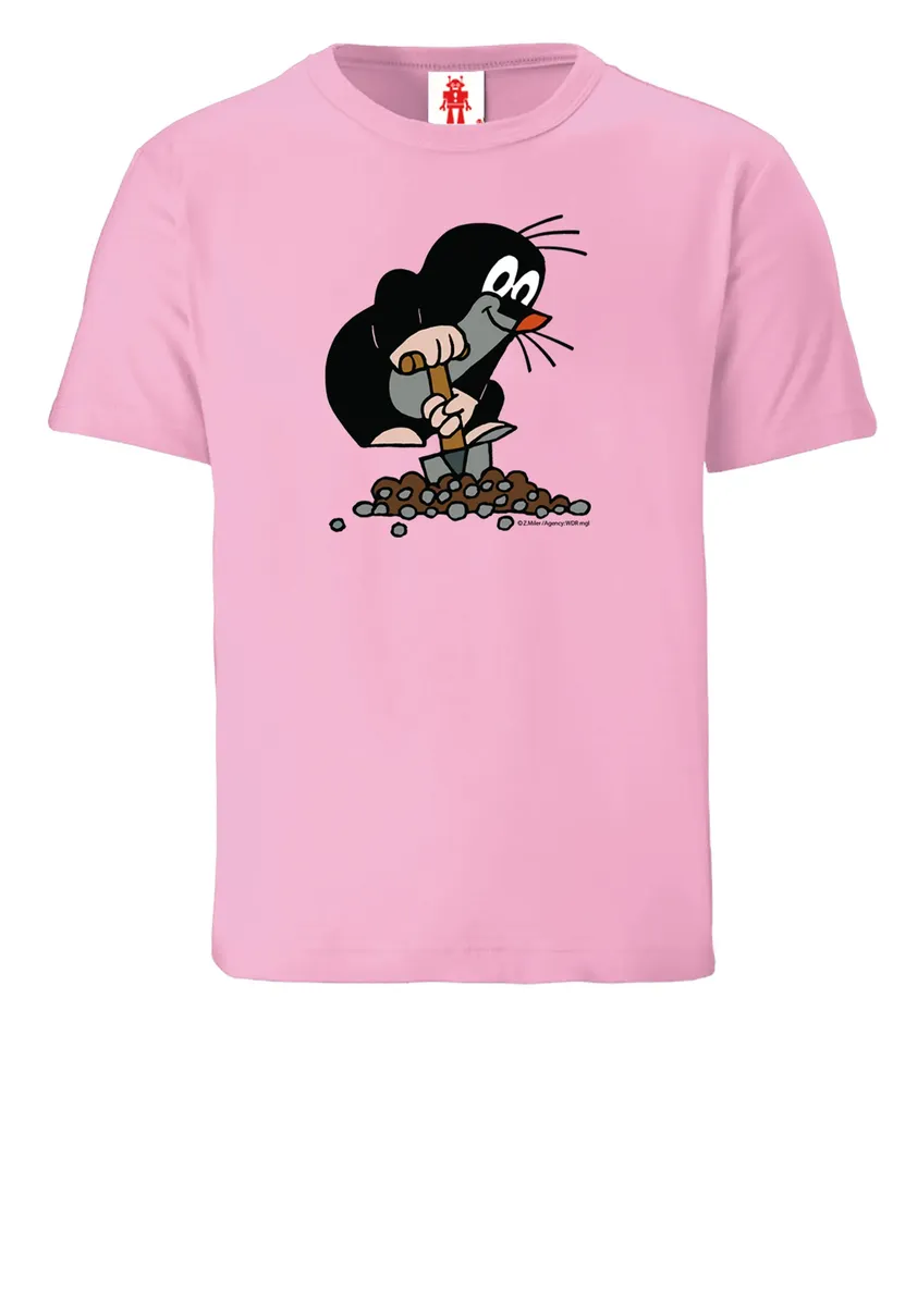 Logoshirt Футболка "Крот" с классным принтом, розовый — фото 3