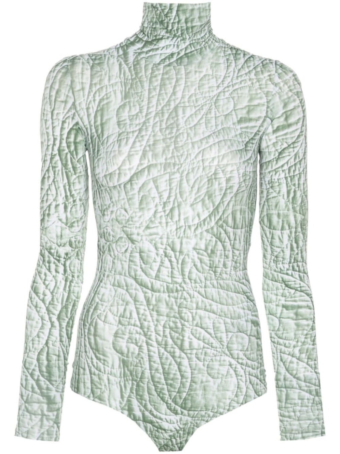 

MM6 Maison Margiela боди Iguana, зеленый