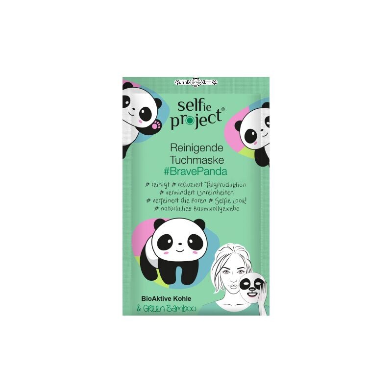 

Очищающая тканевая маска #BravePanda Selfie Project, 1 шт.