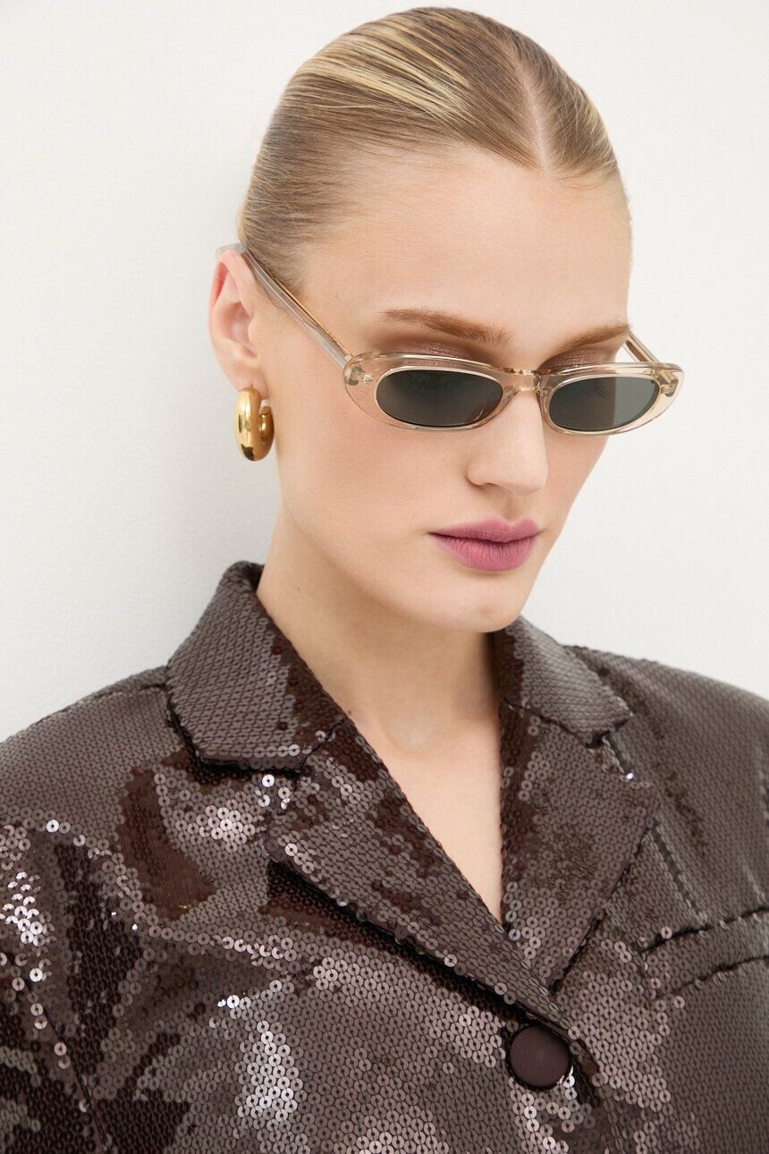 

Солнцезащитные очки Saint Laurent, бежевый