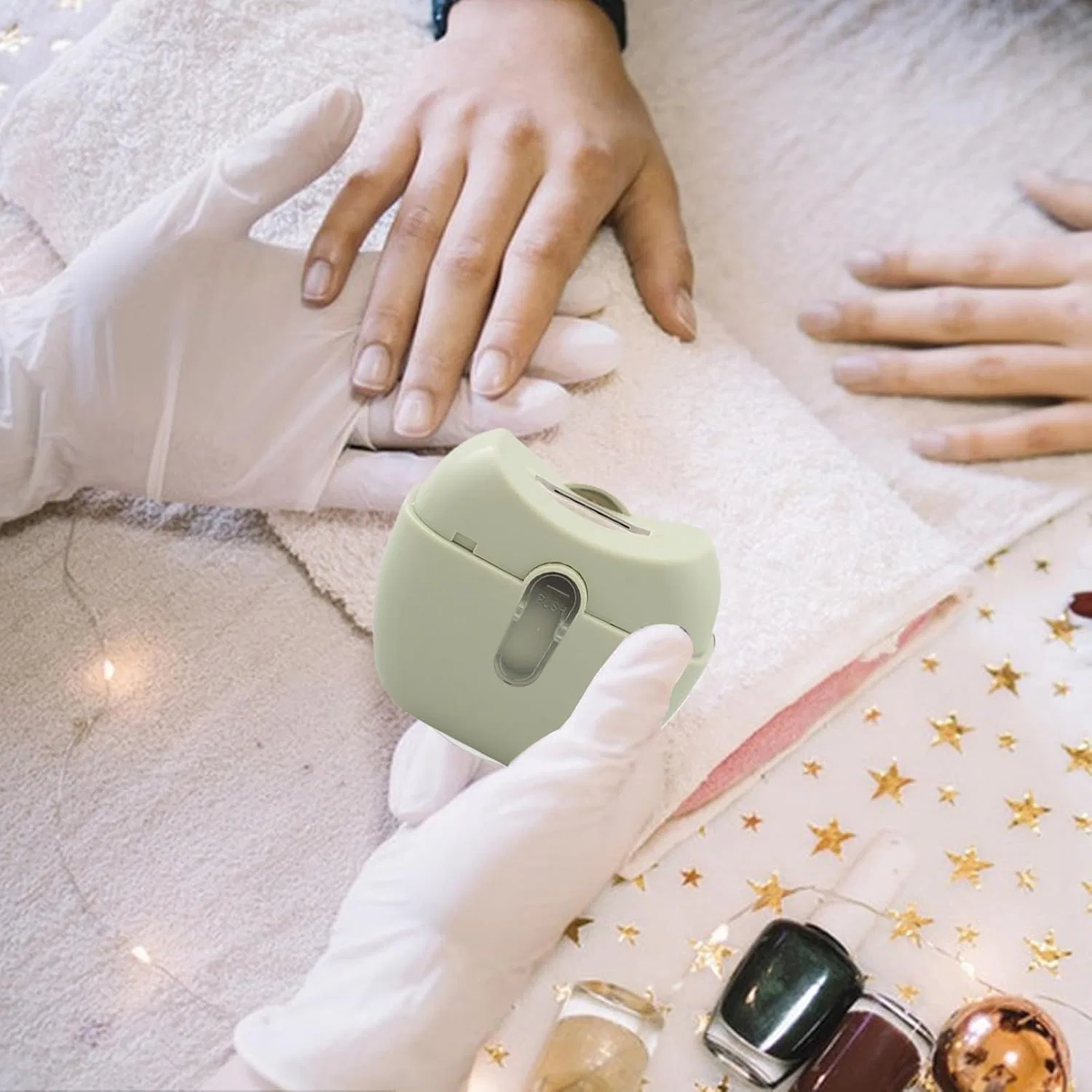 Автоматические перезаряжаемые кусачки для ногтей Ylnailky, Green — фото 2