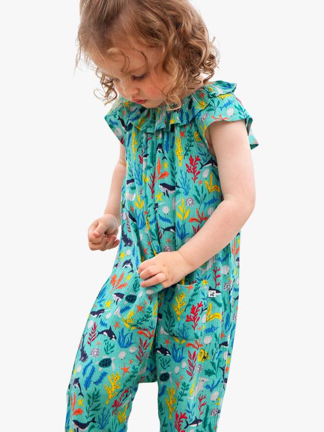 Детский комбинезон Baby Maris с принтом морской жизни Frugi, Multi — фото 3