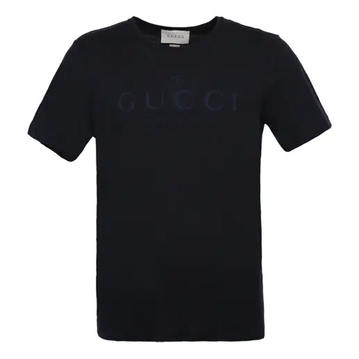 

Футболка classic logo t-shirt 'navy' Gucci, синий
