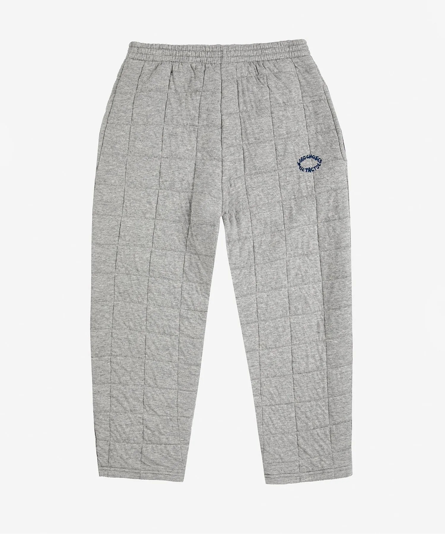 Детские стёганые спортивные штаны Quilted jogging pants BOBO CHOSES серые — фото 3