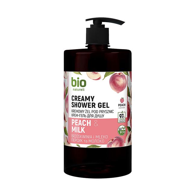 

Кремовый гель для душа с персиком и молоком Bio Naturell, 946 мл