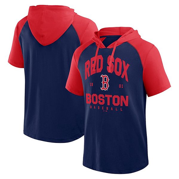 

Мужская футболка с капюшоном Boston Red Sox Prime Raglan цвета navy Fanatics