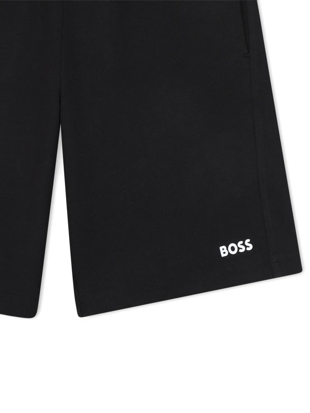 Шорты с графичным принтом Boss Kidswear, черный — фото 3