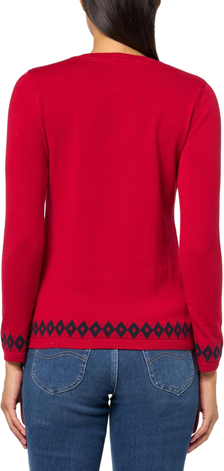 Женский повседневный свитер с круглым вырезом от Tommy Hilfiger, Chili Pepper — фото 2