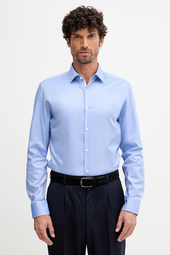 

Хлопковая рубашка Hugo, синий