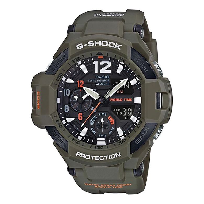 

Часы CASIO G-Shock Gravitymaster 'Green', зеленый