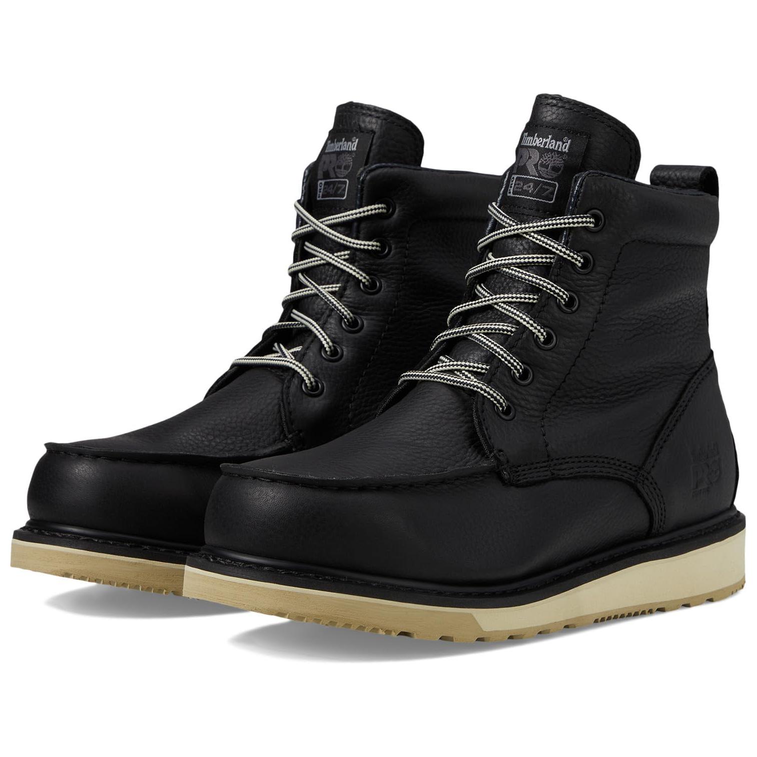Мужские полусапоги Timberland из зернистой кожи, черный — фото 2
