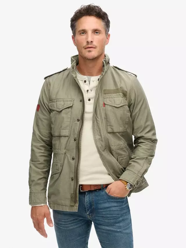 

Куртка Superdry Vintage Military M65, цвет dusty olive green