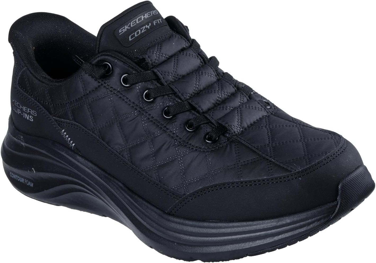 

Мужские кроссовки Skechers Contour Foam Cozy Fit Hands Free Slip-in, черный