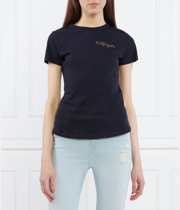 

Футболка Tommy Hilfiger Slim Fit, синий