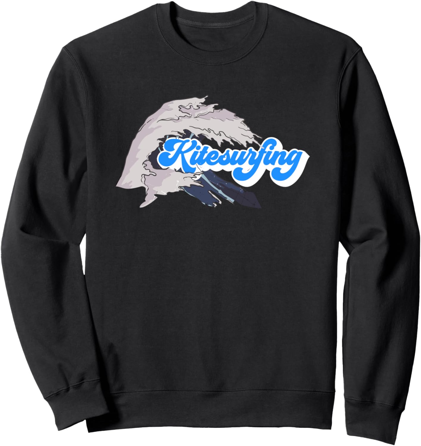 

Винтажная толстовка для кайтсерфинга Kitesurfing Design, черный