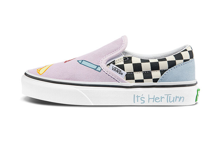 

Кроссовки Vans Slip-on Series Kids' Skateboarding Shoes Pre-school