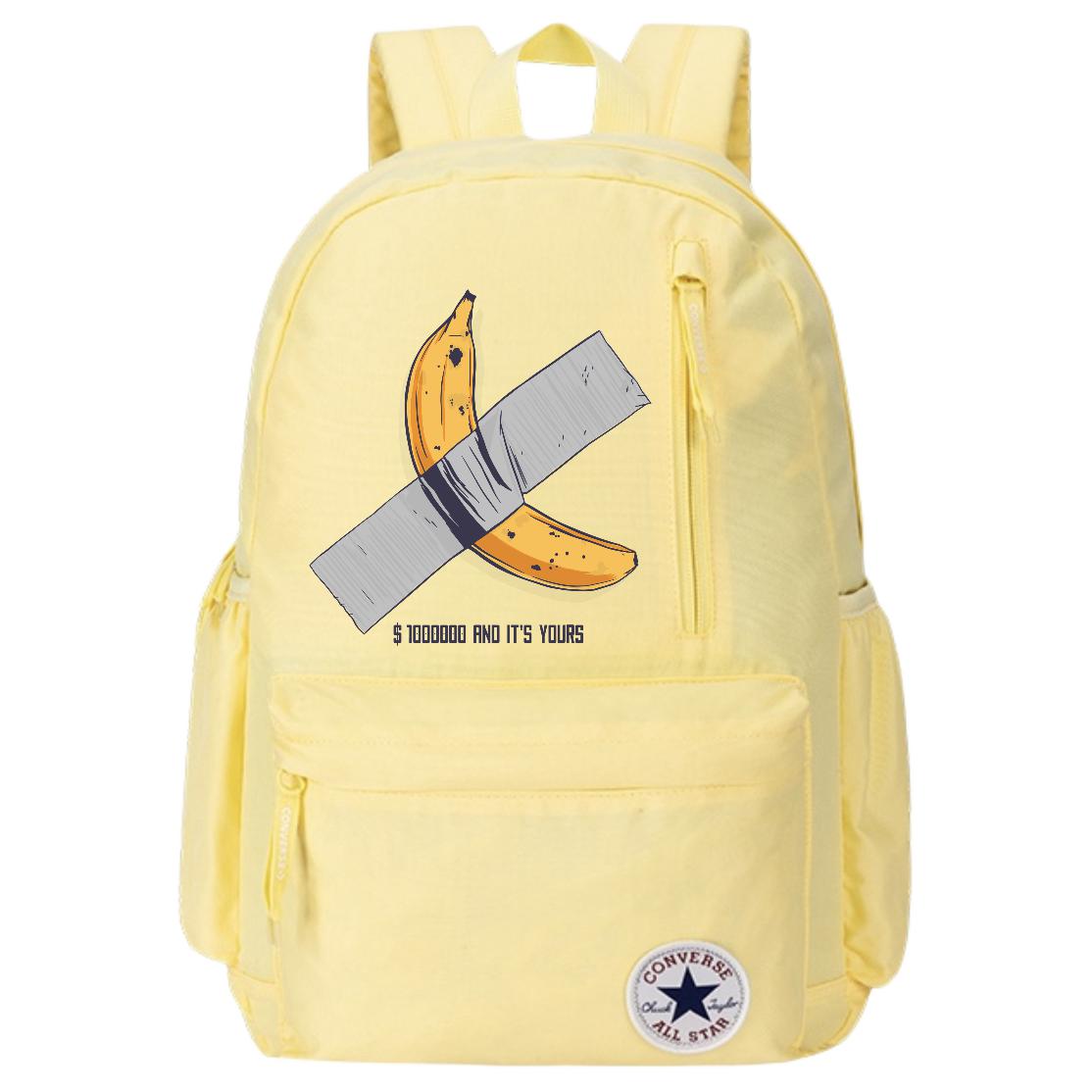 

Converse Полиэстеровый рюкзак унисекс яично-желтый, Tape Banana Print