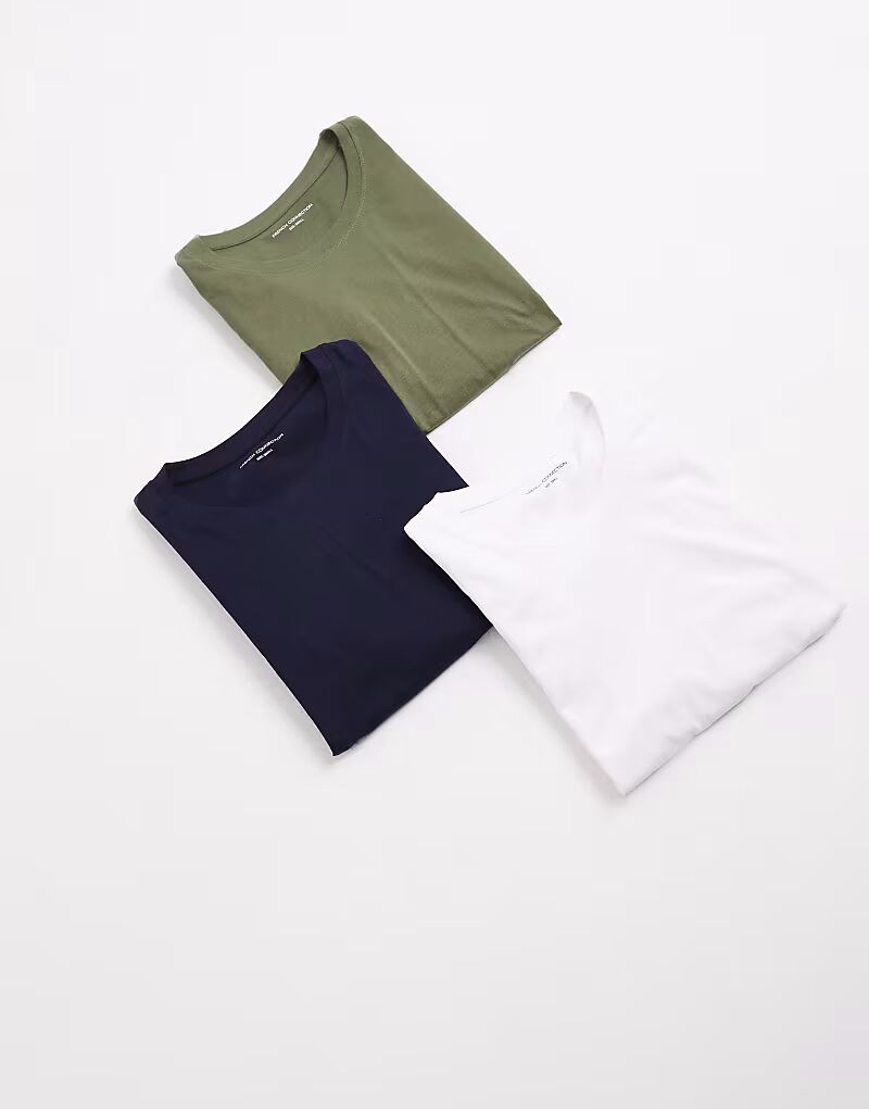 

Упаковка из 3 хлопковых футболок свободного кроя с круглым вырезом и короткими рукавами, черного цвета French Connection, Черный, Упаковка из 3 хлопковых футболок свободного кроя с круглым вырезом и короткими рукавами, черного цвета French Connection