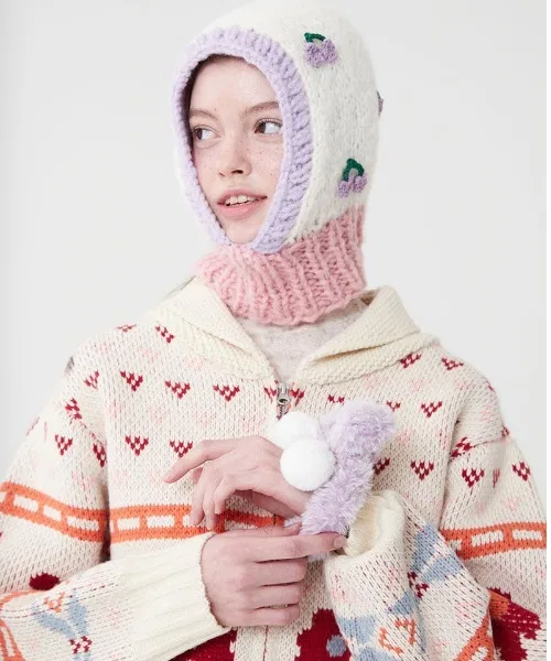 Шелковый шнурок для волос KIRSH Knit Foam Foam Cherry Scrunchie, черный — фото 3